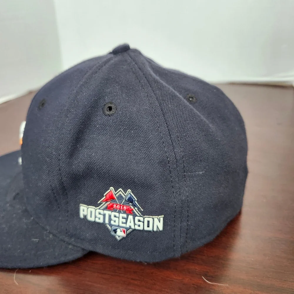 New Era 59FIFTY Houston Astros 2015 Postseason Side Patch Fitted Hat Navy 7 3/8